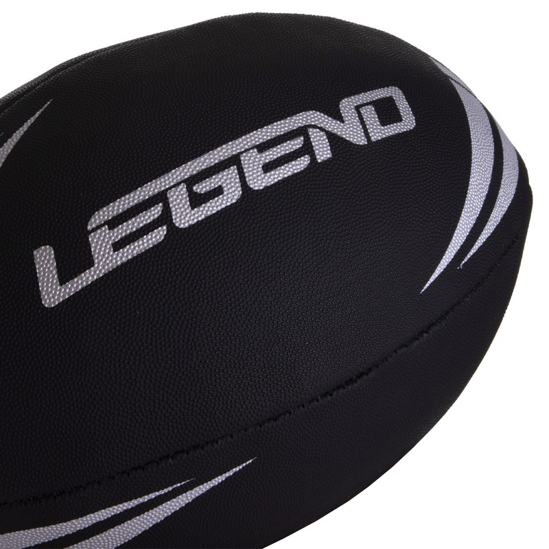 М'яч для регбі дитячий LEGEND R-3293 розмір 3 чорний-білий