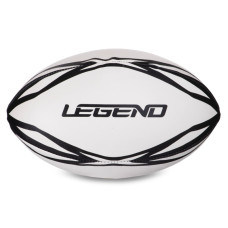 М'яч для регбі LEGEND R-3297 розмір 5 білий-чорний