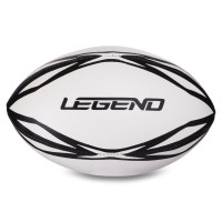 М'яч для регбі дитячий LEGEND R-3299 розмір 3 білий-чорний