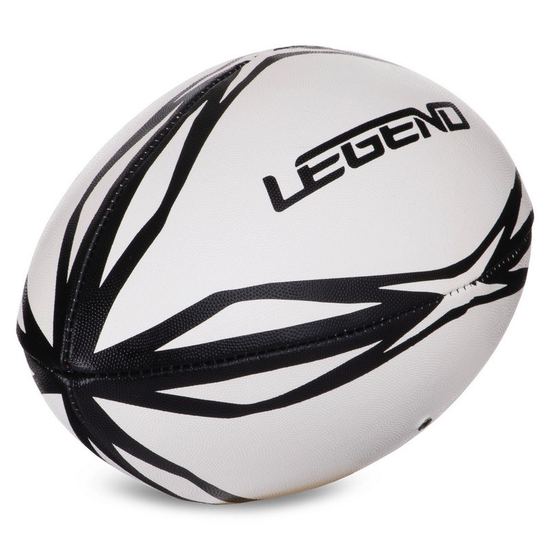 М'яч для регбі дитячий LEGEND R-3299 розмір 3 білий-чорний