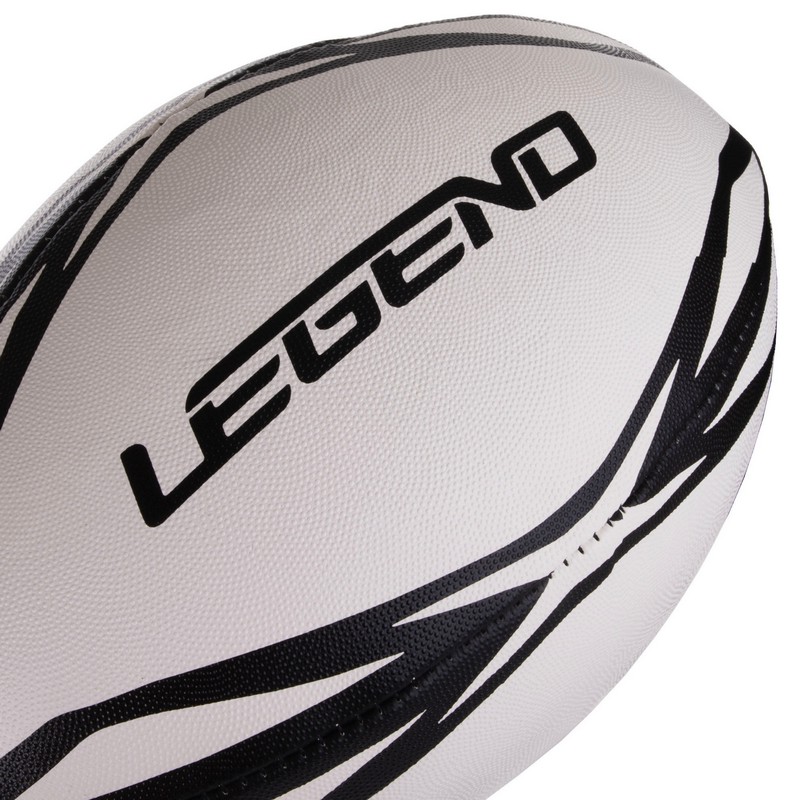 М'яч для регбі дитячий LEGEND R-3299 розмір 3 білий-чорний