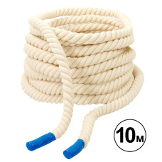 Канат для кросфіту Combat Battle Rope SP-Planeta R-4052 10м білий