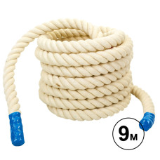 Канат для кросфіту Combat Battle Rope SP-Planeta R-6227-9 9м білий