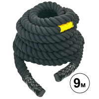 Канат для кросфіту Combat Battle Rope SP-Planeta R-6228-9 9м чорний