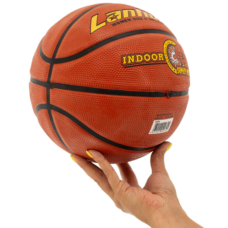 М'яч баскетбольний гумовий LANHUA Super soft Indoor S2204 розмір 6 помаранчевий