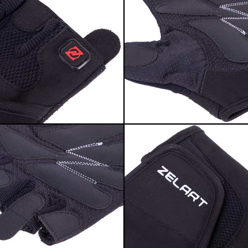 Рукавиці спортивні Zelart SB-161564 S-XXL чорний