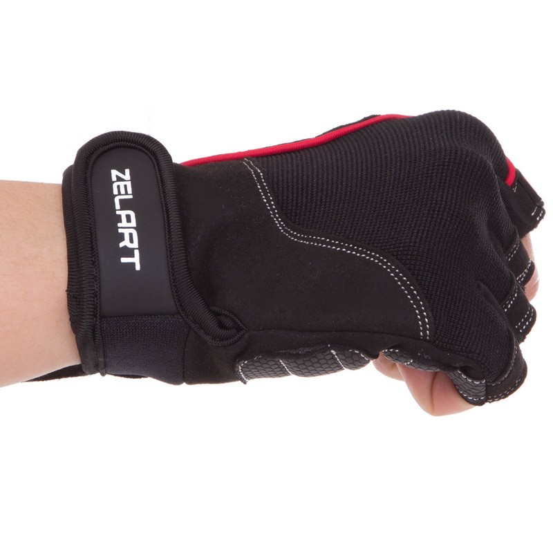 Рукавиці спортивні Zelart SB-161566 S-XXL чорний