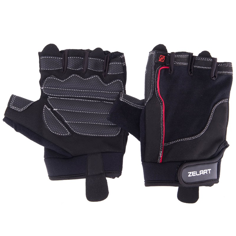 Рукавиці спортивні Zelart SB-161566 S-XXL чорний