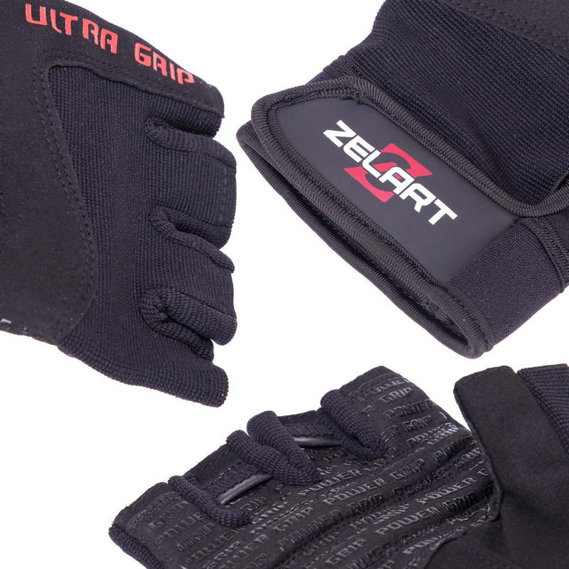 Рукавиці спортивні Zelart SB-161567 S-XXL чорний