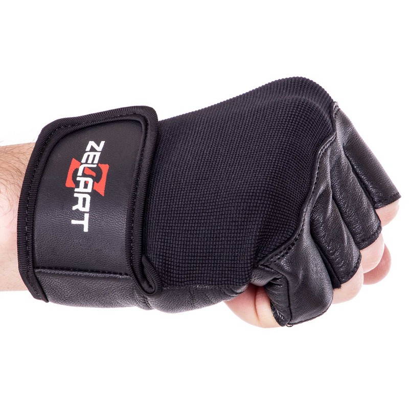 Рукавиці для фітнесу та тренувань Zelart SB-161600 S-XXL чорний