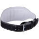 Пояс атлетичний шкіряний Zelart SB-165053 спинка-15см розмір-XS-XXL чорний