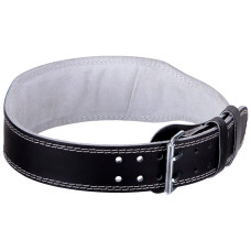 Пояс атлетичний шкіряний Zelart SB-165085 спинка-10см розмір-XS-XXL чорний