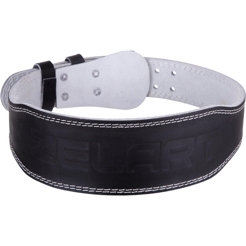 Пояс атлетичний шкіряний Zelart SB-165085 спинка-10см розмір-XS-XXL чорний