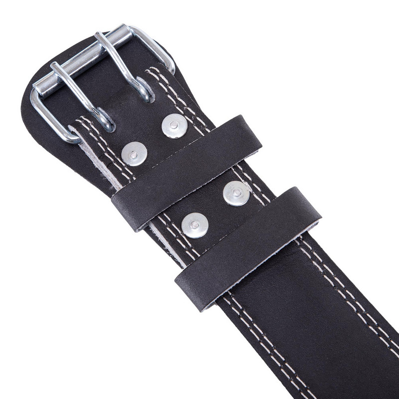 Пояс атлетичний шкіряний Zelart SB-165085 спинка-10см розмір-XS-XXL чорний