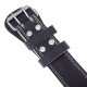 Пояс атлетичний шкіряний Zelart SB-165085 спинка-10см розмір-XS-XXL чорний