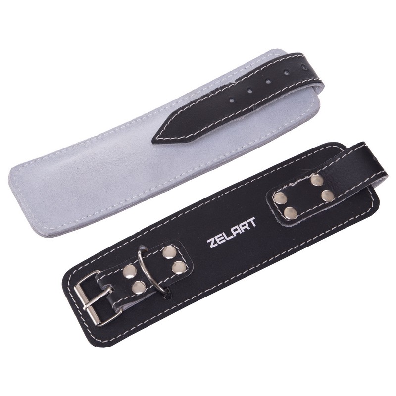 Манжети для тяги на руки та ноги 2 штуки Zelart SB-165197 2шт чорний