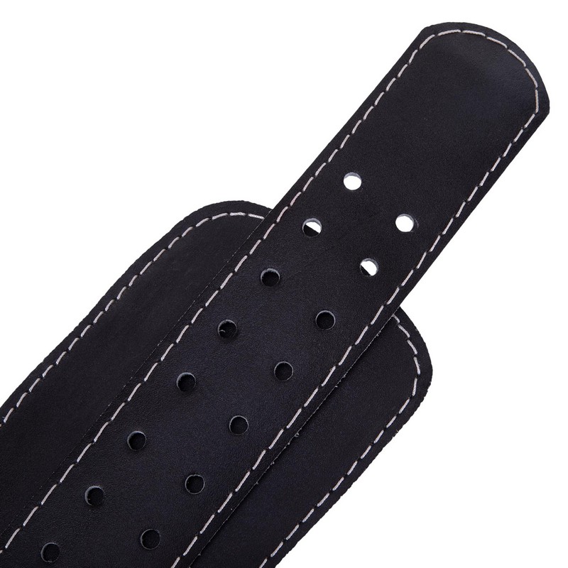 Пояс атлетичний шкіряний Zelart SB-165350 спинка-15см розмір L чорний