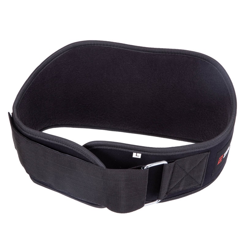 Пояс атлетичний текстильний ZELART SB-165406 спинка-19см розмір-XS-XXL чорний