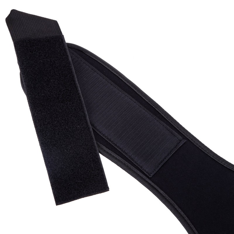 Пояс атлетичний текстильний ZELART SB-165406 спинка-19см розмір-XS-XXL чорний