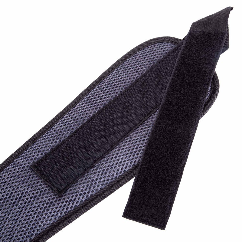 Пояс атлетичний текстильний Zelart SB-165411 спинка-17см розмір-XS-XXL сірий