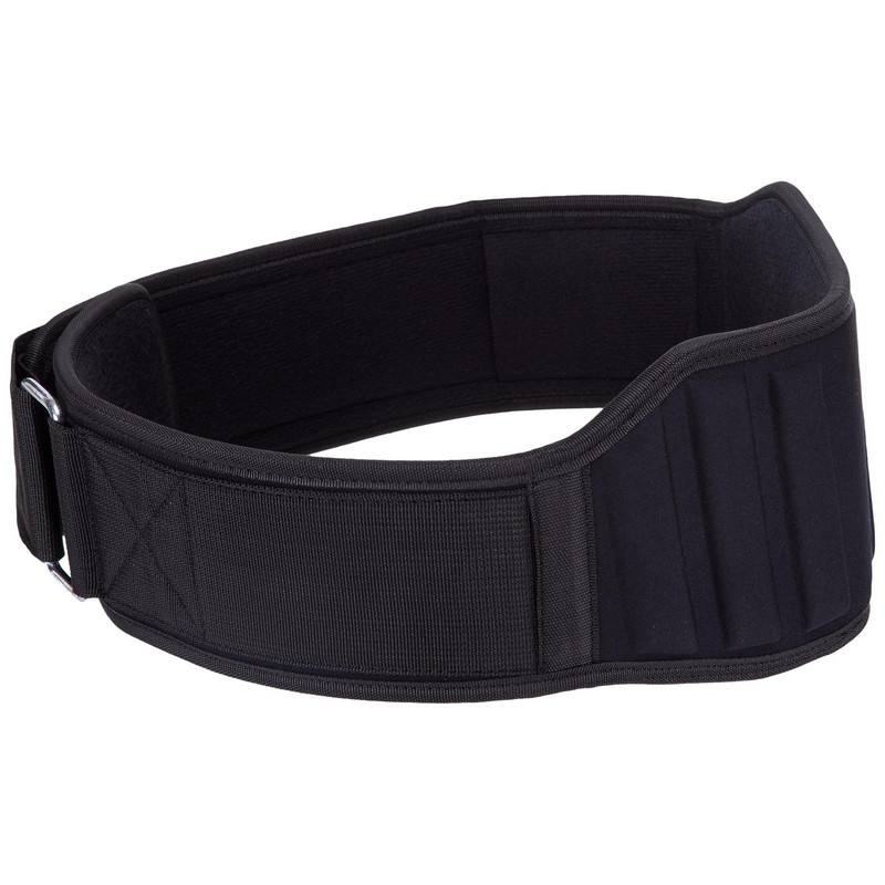 Пояс атлетичний текстильний Zelart SB-165428 спинка-14см розмір XS-XXL чорний