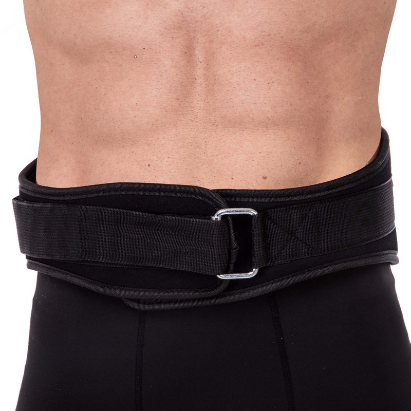 Пояс атлетичний текстильний Zelart SB-165447 спинка-14см розмір XS-XXL чорний