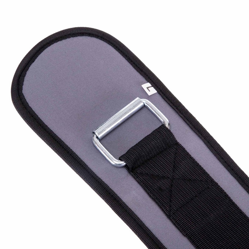 Пояс атлетичний текстильний Zelart SB-165459 спинка-15см розмір-XS-XXL сірий