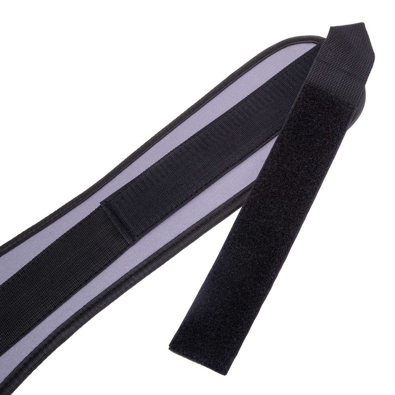 Пояс атлетичний текстильний Zelart SB-165459 спинка-15см розмір-XS-XXL сірий