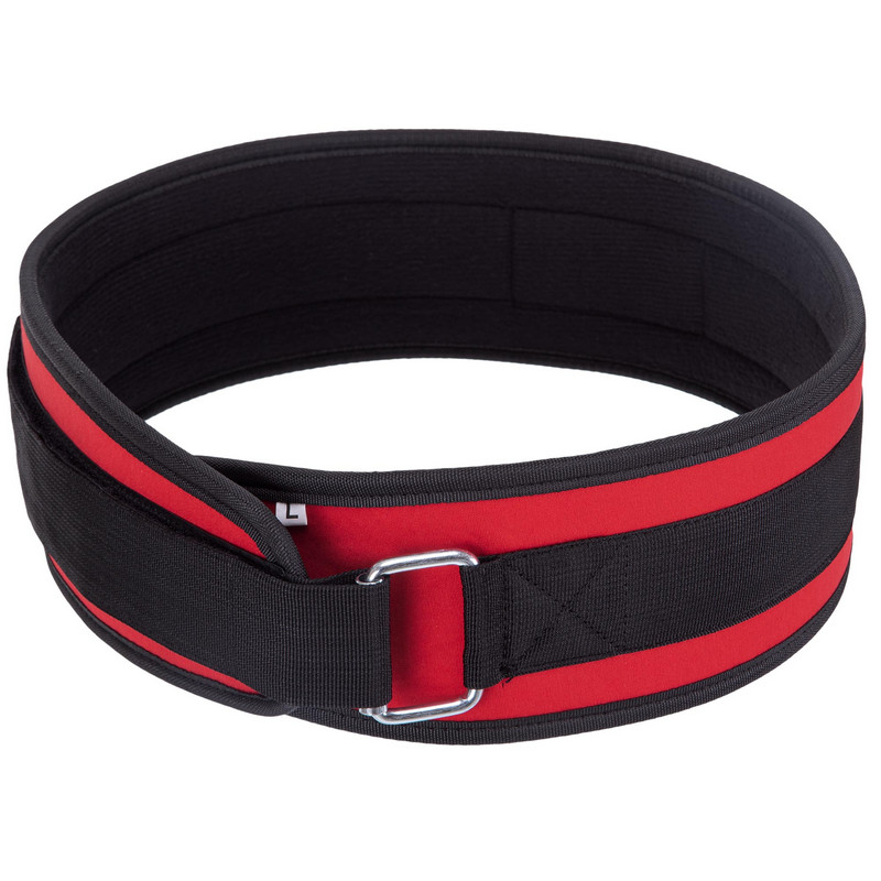 Пояс атлетичний посилений регульований Zelart SB-165472 спинка-10см розмір XS-XXL червоний