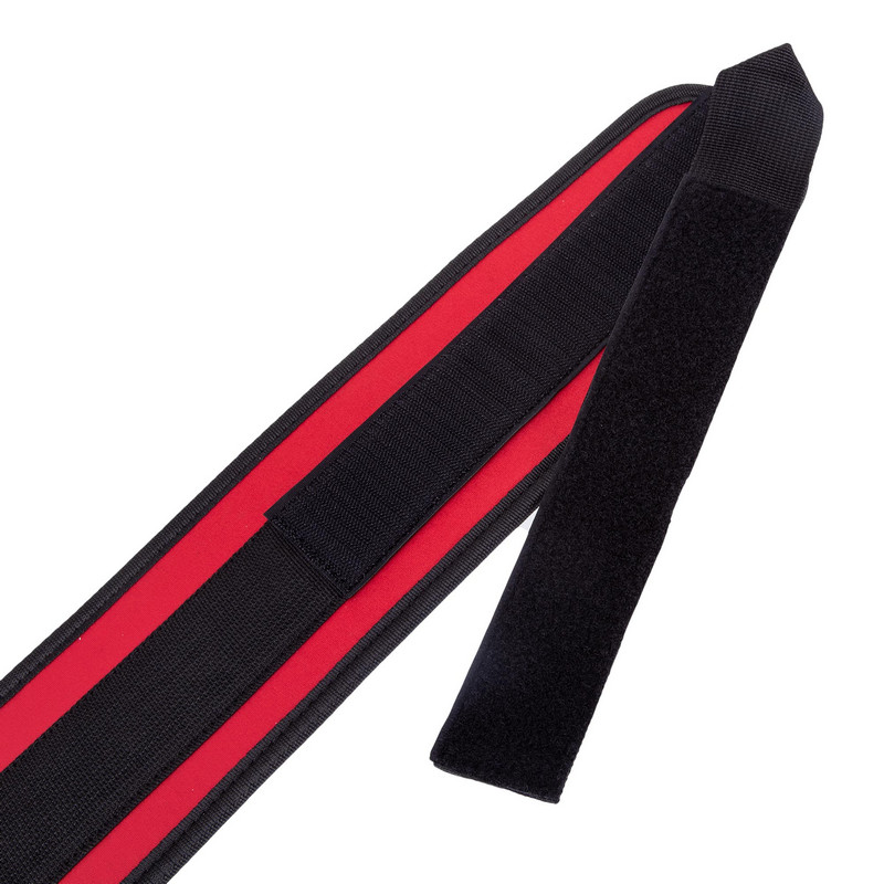 Пояс атлетичний посилений регульований Zelart SB-165472 спинка-10см розмір XS-XXL червоний
