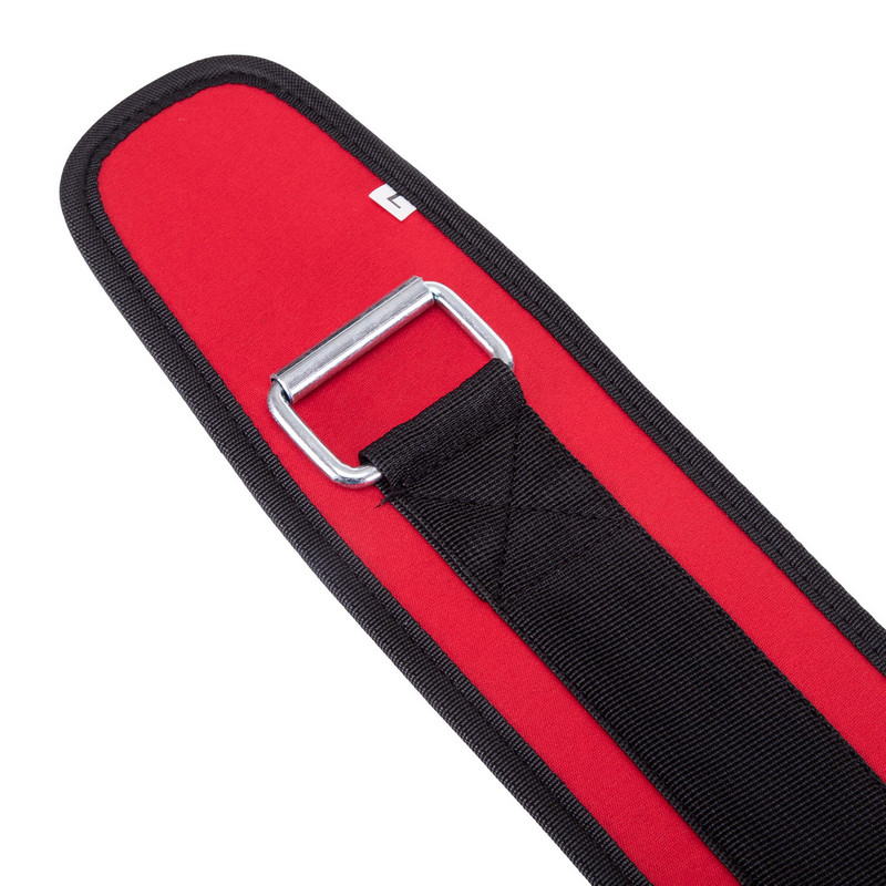 Пояс атлетичний посилений регульований Zelart SB-165472 спинка-10см розмір XS-XXL червоний