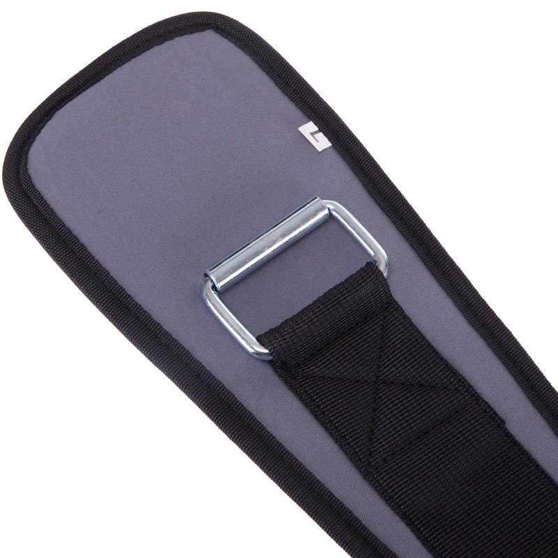 Пояс атлетичний текстильний Zelart SB-165506 спинка-15см розмір-XS-XXL сірий