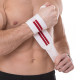 Бинти кистьові для жиму STRENGTH WRIST WRAPS Zelart SB-167071 2штуки білий-червоний