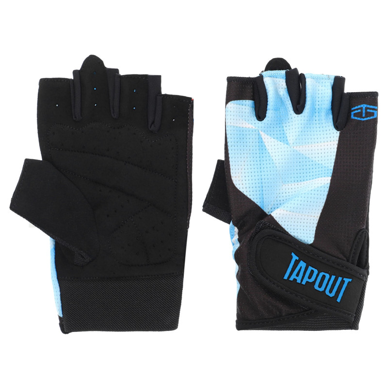 Рукавиці спортивні TAPOUT SB168503 відкриті пальці M-XL чорний-синій