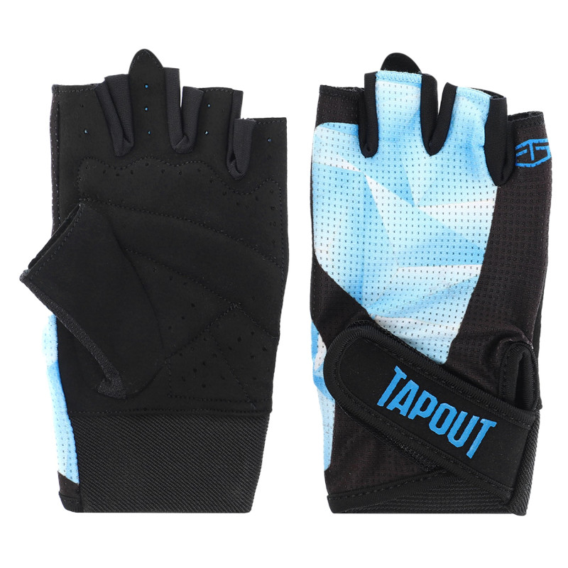 Рукавиці спортивні TAPOUT SB168503 відкриті пальці M-XL чорний-синій