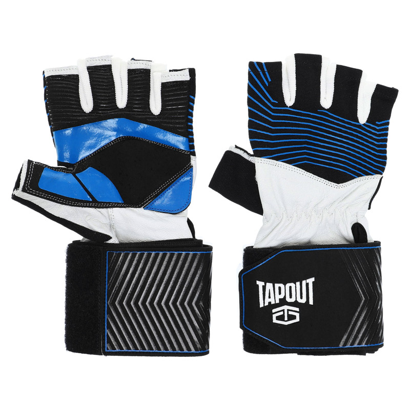 Рукавиці для фітнесу та важкої атлетики TAPOUT SB168507 M-XL чорний-синій