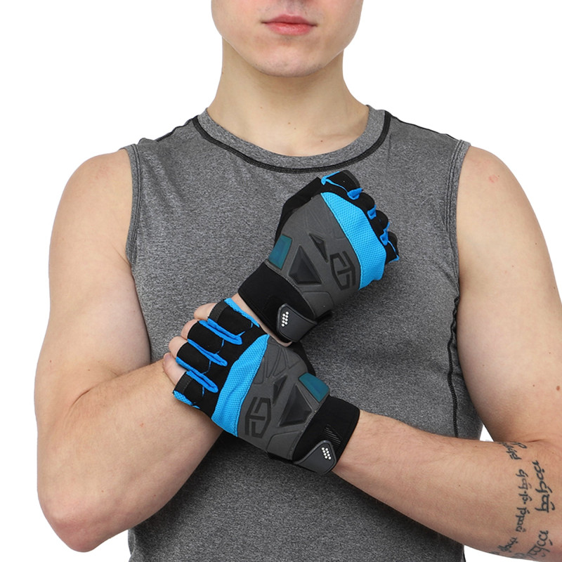 Рукавиці спортивні TAPOUT SB168510 L-2XL чорний-синій