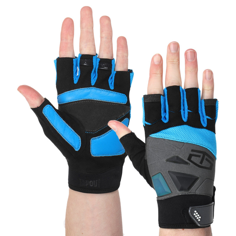 Рукавиці спортивні TAPOUT SB168510 L-2XL чорний-синій