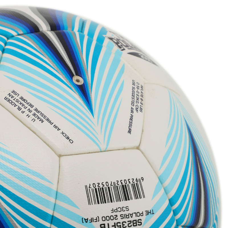 М'яч футбольний STAR THE POLARIS 2000 FIFA SB235FTB №5 PU білий-блакитний