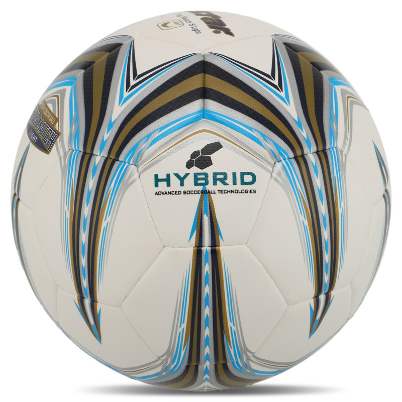 М'яч футбольний STAR TING MATCH 5 LIGHT HYBRID SB3145L №5 PU білий-золотий