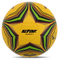 М'яч футбольний STAR TING MATCH 4 HYBRID SB3154C-05 №4 PU жовто-салатовий