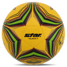 М'яч футбольний STAR TING MATCH 4 HYBRID SB3154C-05 №4 PU жовто-салатовий