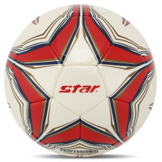 М'яч футбольний STAR PROFESSIONAL GOLD SB344G №4 Composite Leather білий-червоний