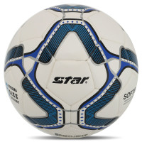 М'яч футбольний SOFTEK STAR SPOTLIGHT SB4085C №5 PU білий-синій