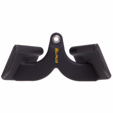 Рукоятка для тяги з вузьким хватом V-Bar нековзне покриття LINUO FITNESS SC-3704-24 31см чорний