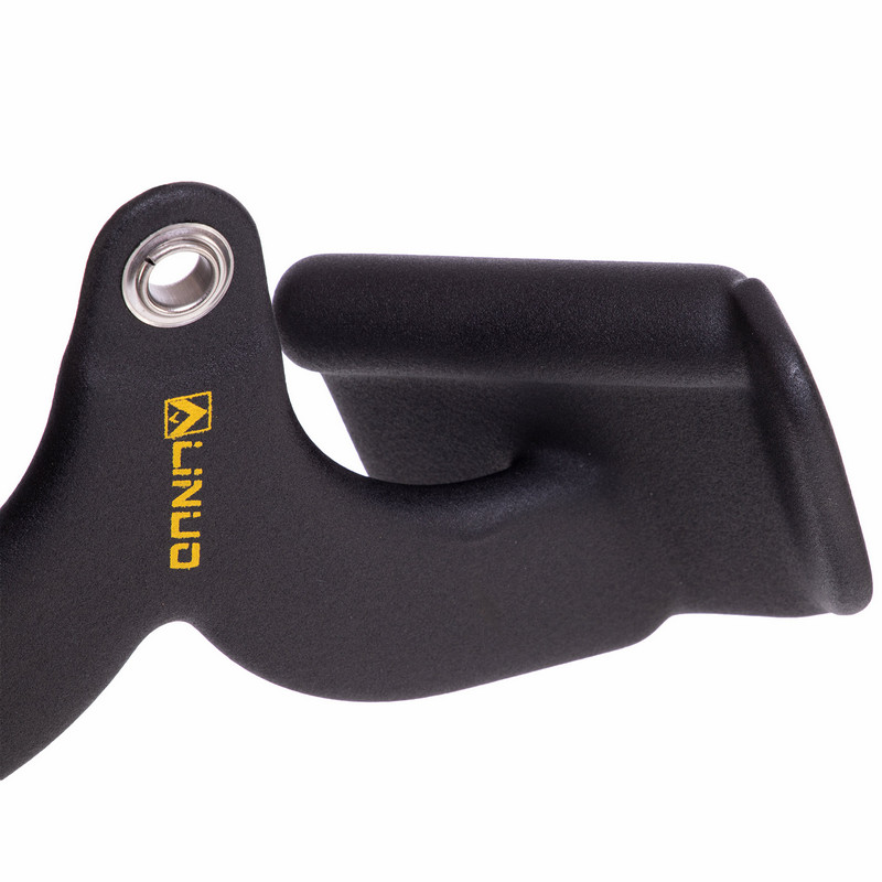 Рукоятка для тяги з вузьким хватом V-Bar нековзне покриття LINUO FITNESS SC-3704-24 31см чорний