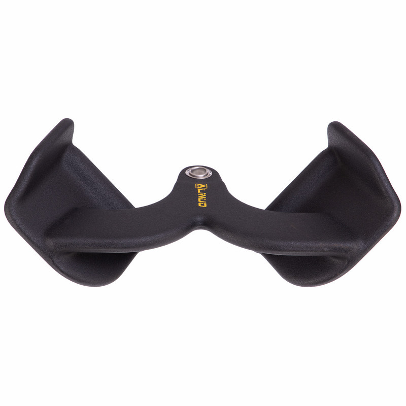 Рукоятка для тяги з вузьким хватом V-Bar нековзне покриття LINUO FITNESS SC-3704-24 31см чорний