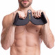 Рукоятка для тяги з вузьким хватом V-Bar нековзне покриття LINUO FITNESS SC-3704-24 31см чорний