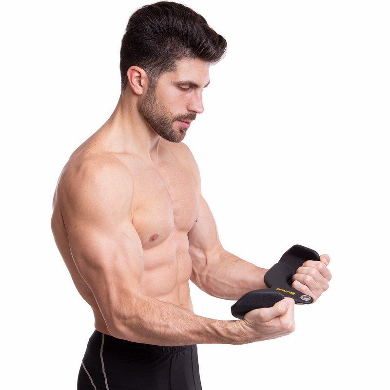 Рукоятка для тяги з вузьким хватом V-Bar нековзне покриття LINUO FITNESS SC-3704-24 31см чорний