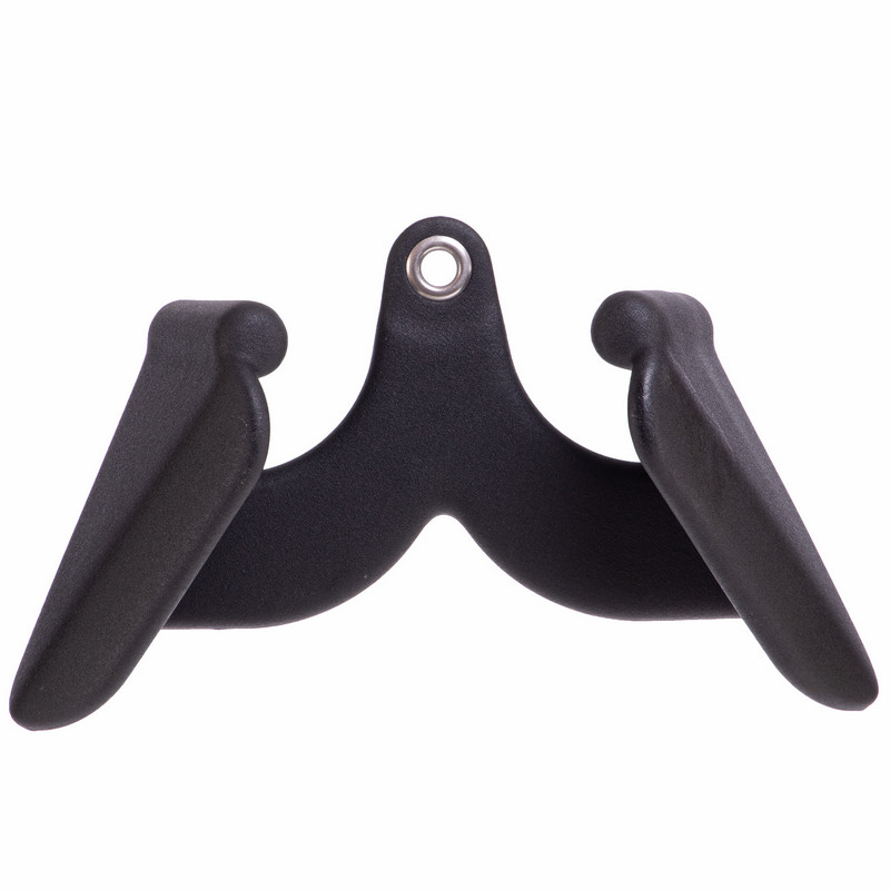 Рукоятка для тяги з вузьким хватом V-Bar нековзне покриття LINUO FITNESS SC-3704-31 31см чорний